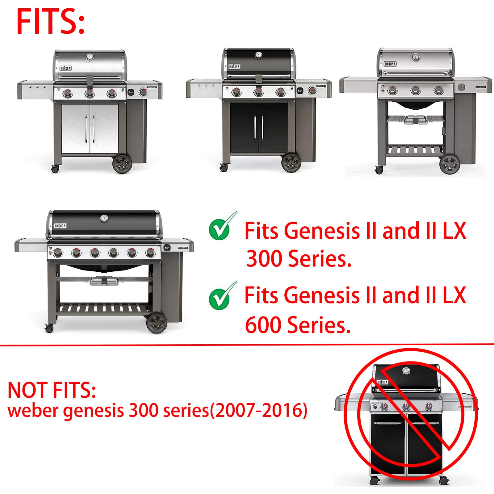 Weber Genesis II 300/600 Series Replacement Grill Griddle - Compatible with E-310, E-315, E-325, E-330, E-335, S-310/S-335 & E-610 Models - Perfect for Outdoor BBQ, Backyard Cooking & Grilling Parties