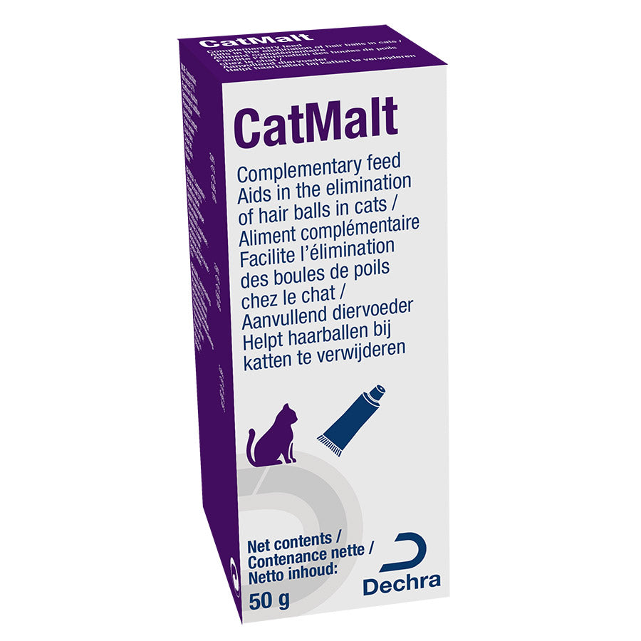 Premium Cat Malt Paste for Hairball Control - 50g Tube | Digestive Aid for Cats | Ideal for Long-Haired & Indoor Cats | Reduces Hairballs & Improves Digestion | Perfect for Daily Use & Grooming Sessions