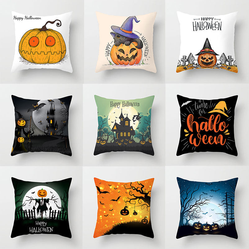Spooky Halloween Pillowcase - Soft & Comfortable Decorative Pillow Cover for Halloween Decorations - Perfect for Home, Party, and Seasonal Decor