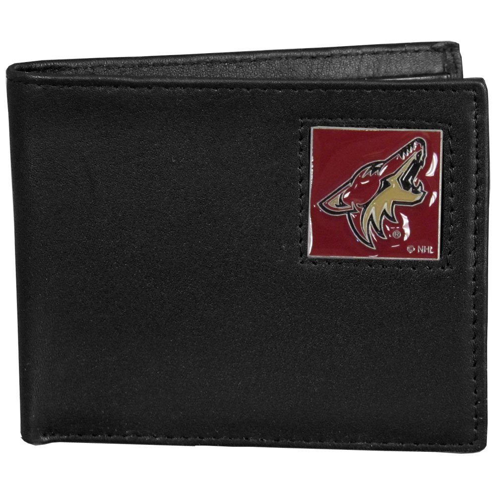 Genuine NHL Leather Bi-Fold Wallet for Men - Premium Gift Box Packaging - Perfect for Sports Fans, Birthday & Christmas Gifts