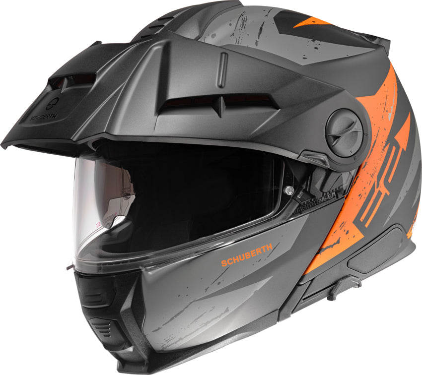 Schuberth E2 Explorer Orange Motorcycle Helmet - Lightweight & Durable for Adventure Riding & Long-Distance Tours