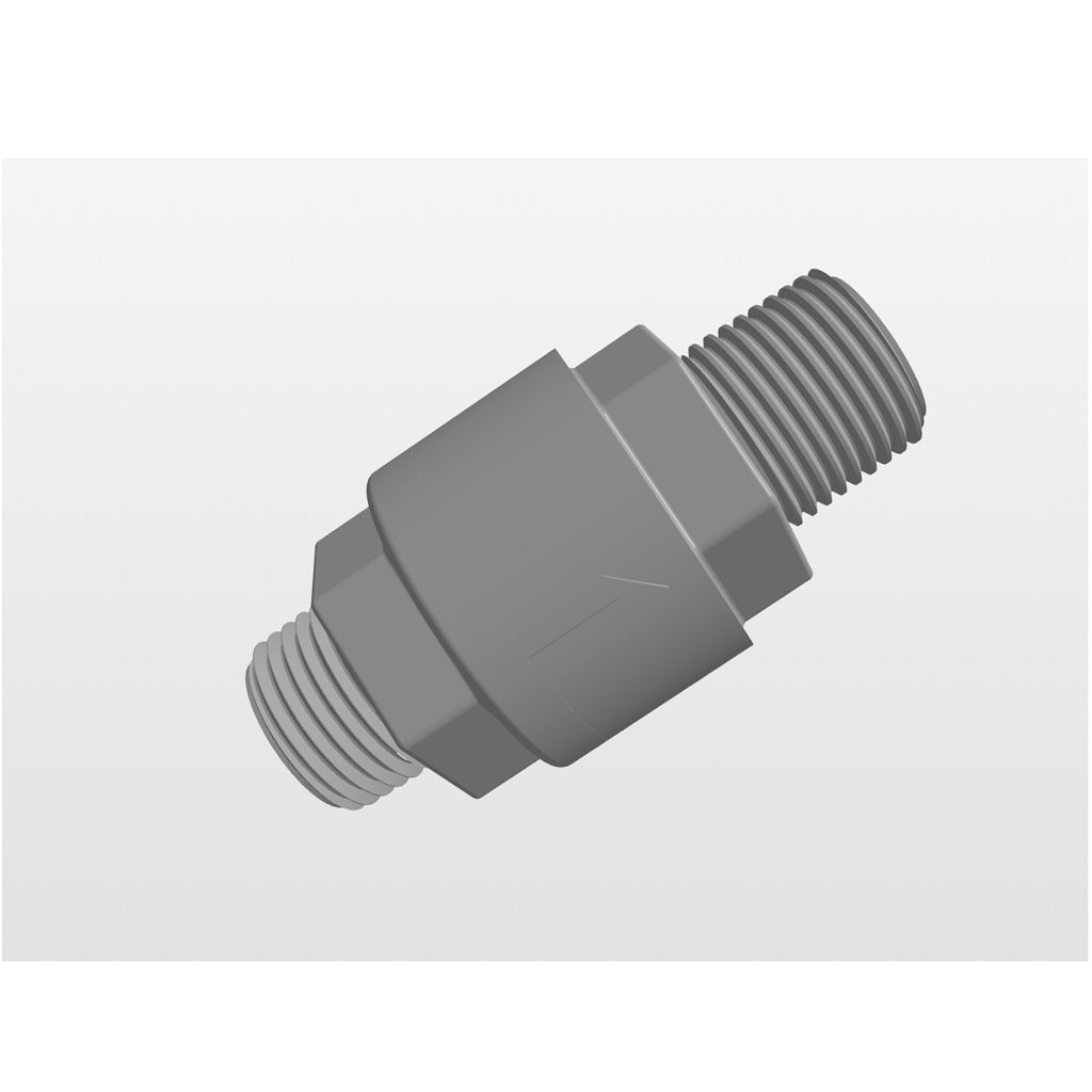 Compact Poly Plastic Check Valves - Chemical Resistant, 125 PSI for Harsh Environments | Ideal for Industrial, Plumbing & Water Treatment Systems