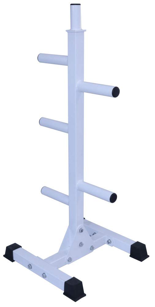 Deltech Fitness Olympic Weight Plate Tree – Heavy Duty Barbell Weight Storage Rack for Home & Commercial Gyms – Perfect for Organizing Weight Plates & Saving Space