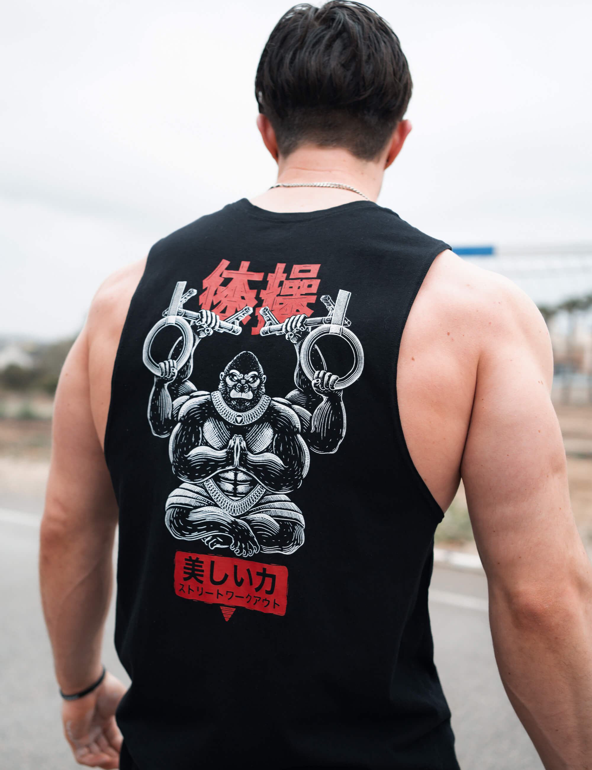 Saru Tank Men's T-Shirt - Comfortable Casual Fit Cotton Tee for Everyday Wear | Perfect for Gym, Workout, and Street Style Fashion