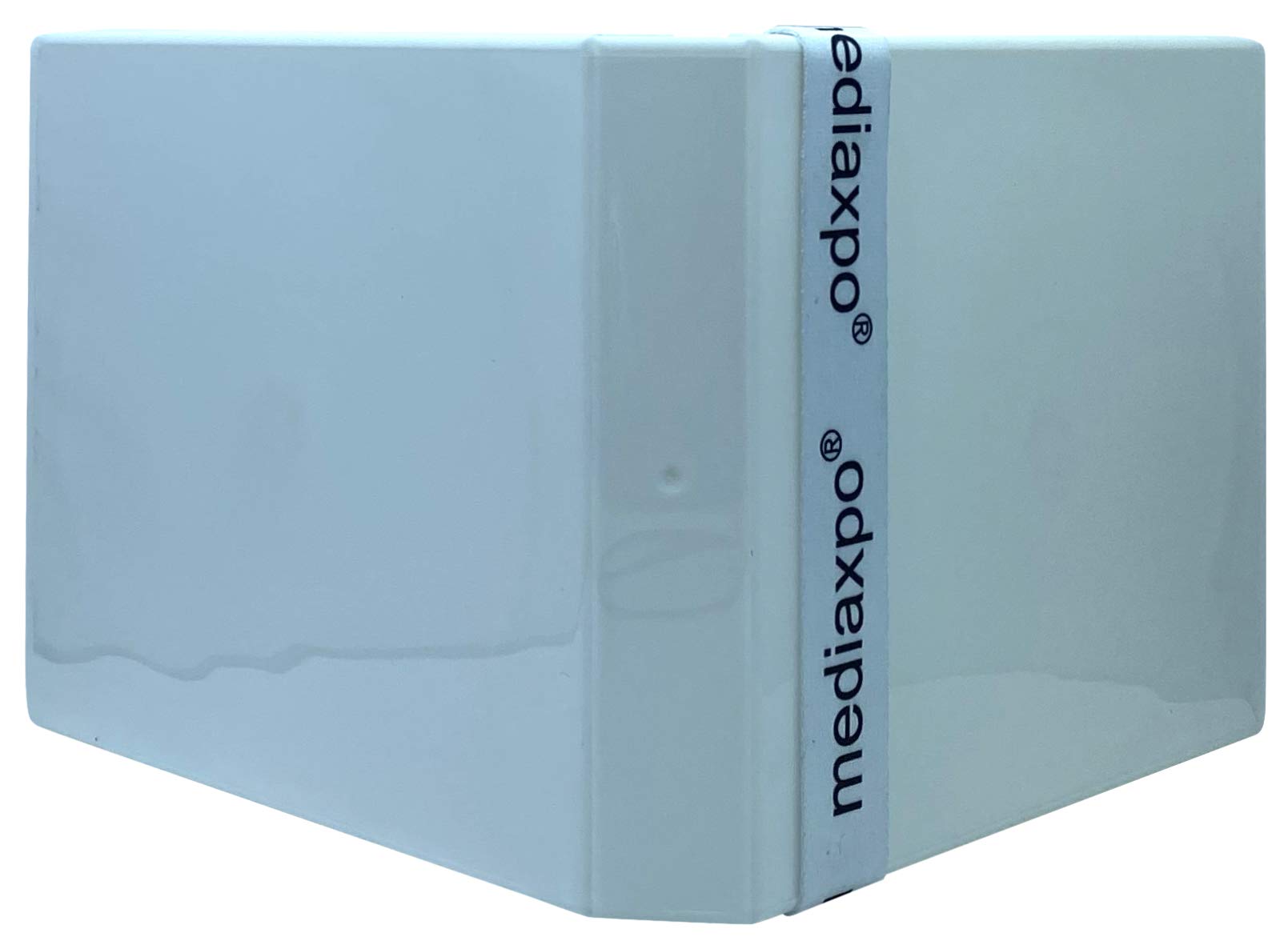 400-Pack White Stackable CD/DVD/Blu-ray Storage Box - Holds 16 Discs Each - Perfect for Movie Collections, TV Series Box Sets & Media Organization - Ideal for Home Theater, Office Archives & Entertainment Centers