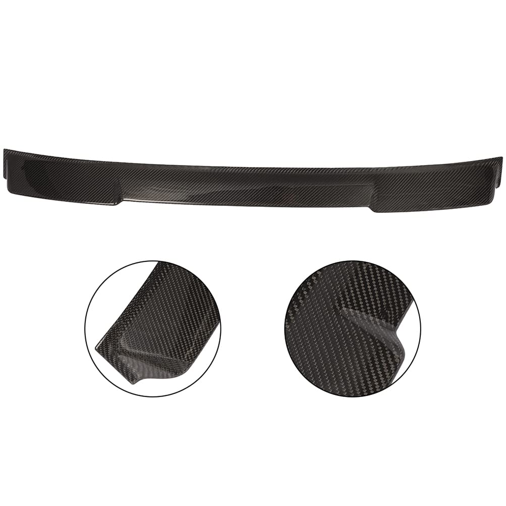 Carbon Fiber Rear Roof Spoiler for 2017-2021 Infiniti Q60 Coupe - Glossy Black Rear Window Spoiler Wing - Enhances Aerodynamics & Sporty Style - Perfect for Car Enthusiasts & Performance Upgrades