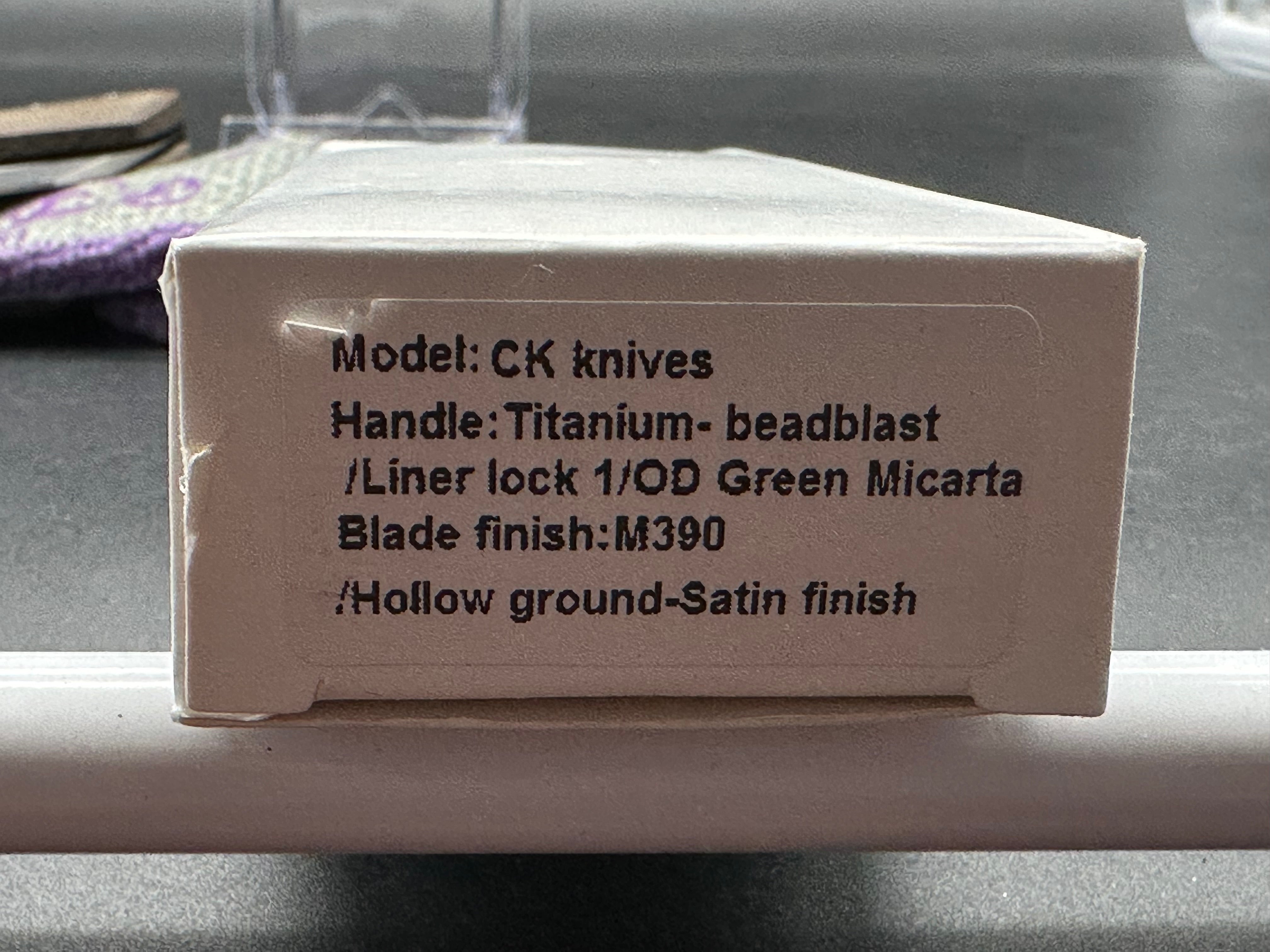 CK Maverick Green Micarta Pocket Knife - High-Quality EDC Folding Knife for Outdoor, Camping, Hiking & Everyday Carry
