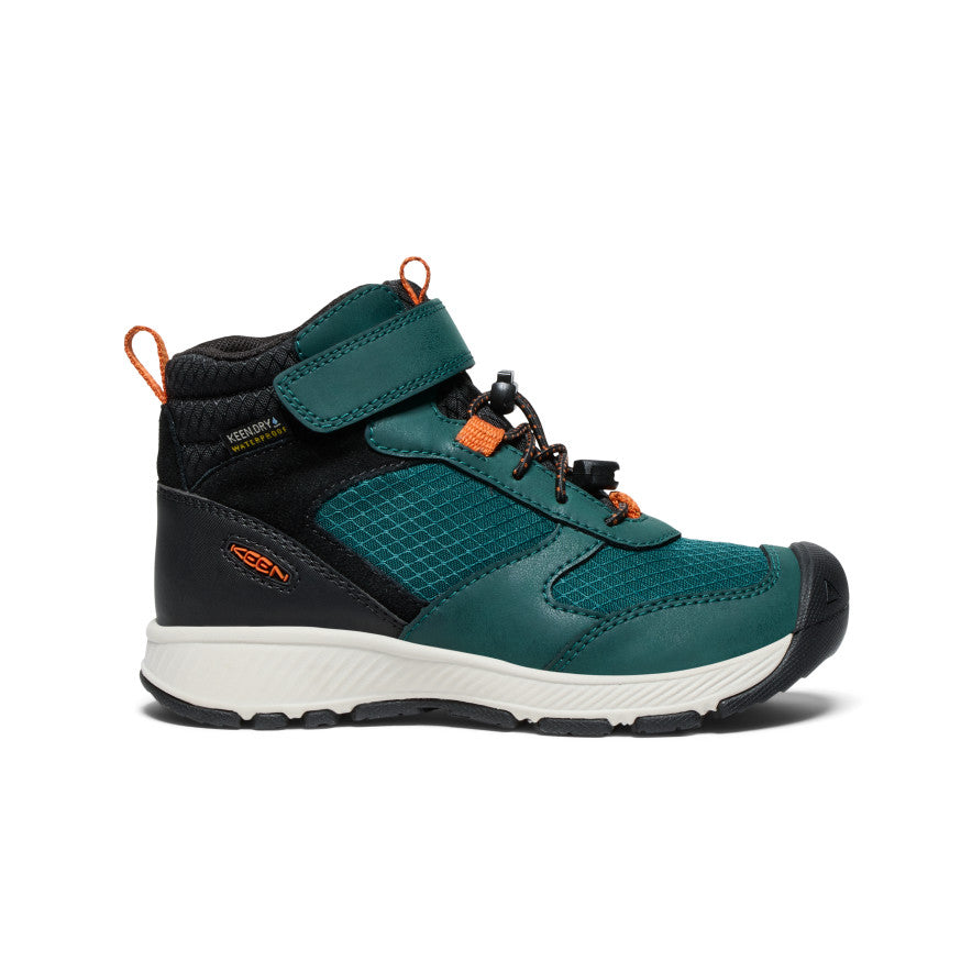 Waterproof Kids' Boots - Little Skua Rain Boots for Boys & Girls | Ponderosa Pine/Gold Flame | Perfect for Puddles, Rainy Days & Outdoor Play