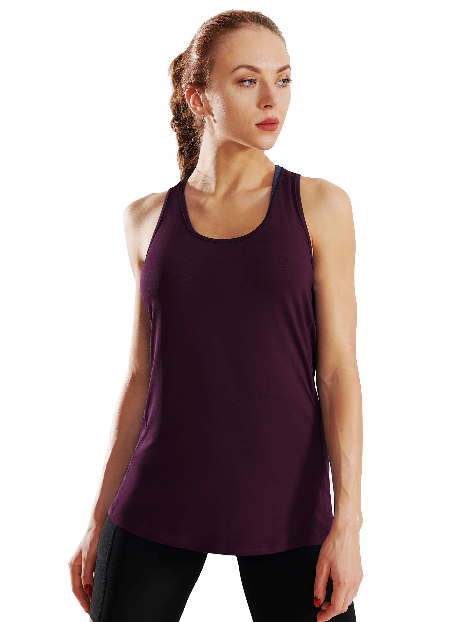 NELEUS Women's Racerback Yoga Tank Top - Breathable Workout Shirt for Gym, Running & Fitness | Comfortable Activewear for Yoga, Pilates & Lounge