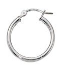 Sterling Silver Hoop Earrings 2mm x 18mm - Dainty Minimalist Jewelry for Women - Perfect for Everyday Wear, Gifts & Special Occasions