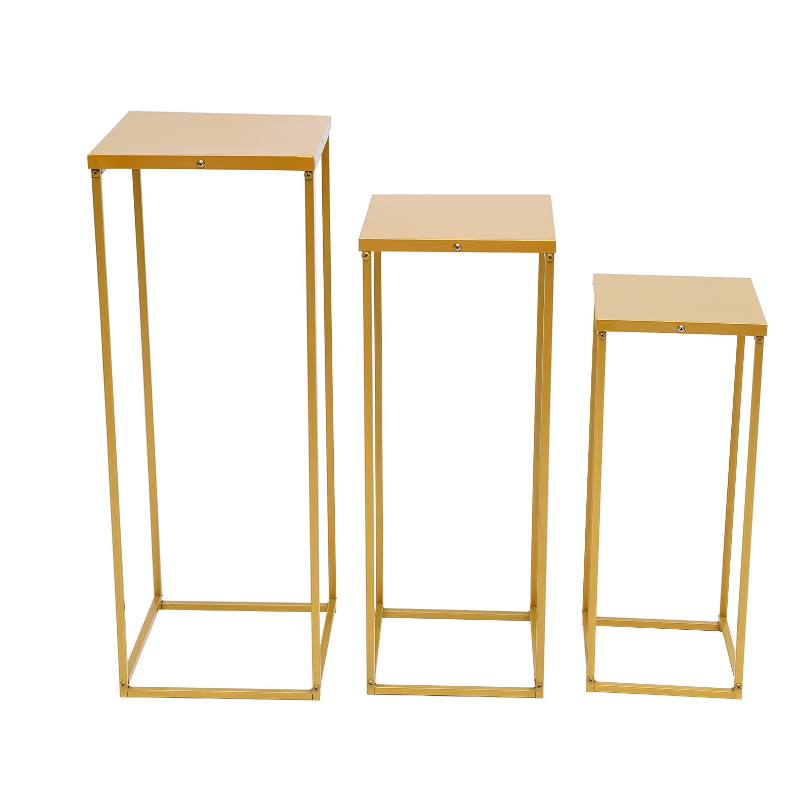 Eapmic Geometric Metal Flower Stand Floor Vase - Wedding Centerpiece for Tabletop Arrangements, Reception & Event Decor - Perfect for Weddings, Parties, Home & Office Decorations