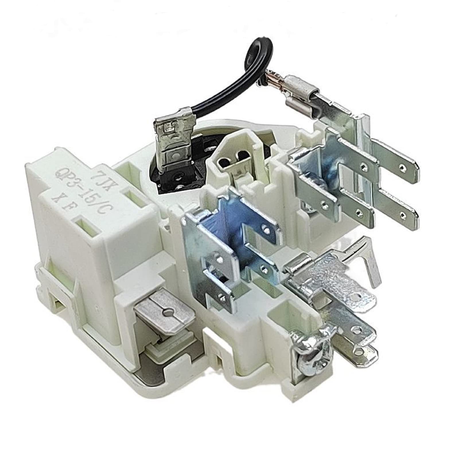 QP3-15/C PTC Starter Relay for Refrigerator Freezer Compressor - Overload Protector Replacement Part - Ideal for Whirlpool, GE, Frigidaire & More Appliances - Perfect for Home Kitchen & Commercial Refrigeration Use