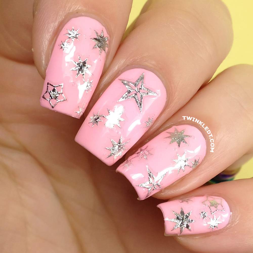 Twinkled T Easy Nail Art Stickers - Self-Adhesive Nail Decals for DIY Manicures | Perfect for Parties, Weddings, and Special Occasions