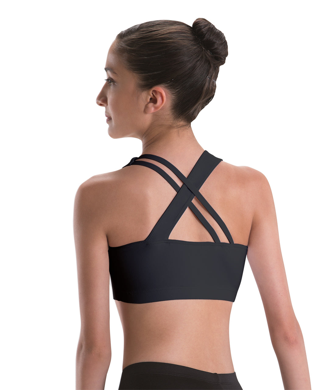 3034L Cross Back Bra Top - Silkskyn Seamless Crop Top for Yoga, Workout & Lounge Wear - Women's Comfortable Sports Bralette