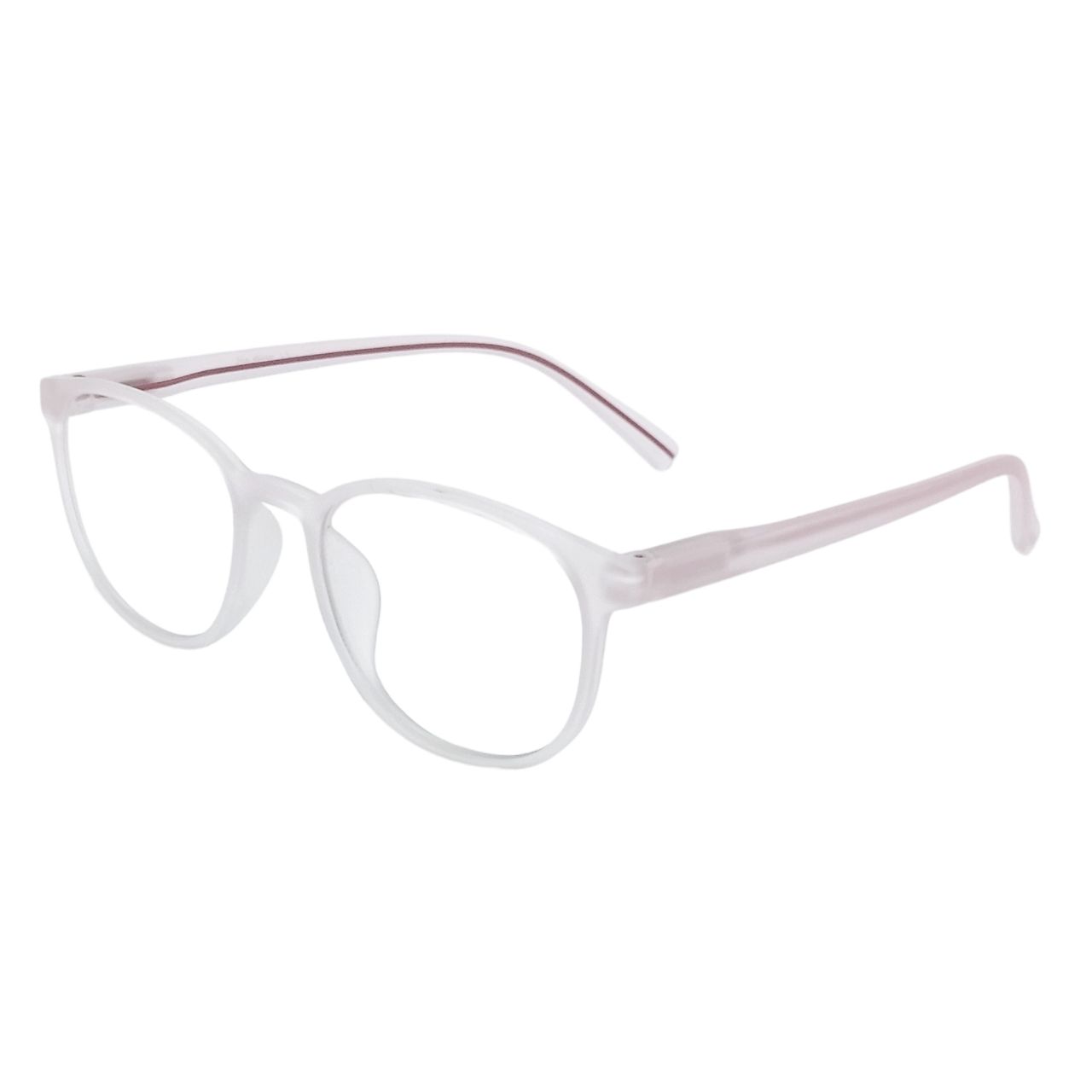 Blue Light Blocking Glasses - Anti Eyestrain Computer Glasses with Rounded Oval Frosted Frame for Men & Women - Perfect for Office, Gaming, and Screen Time