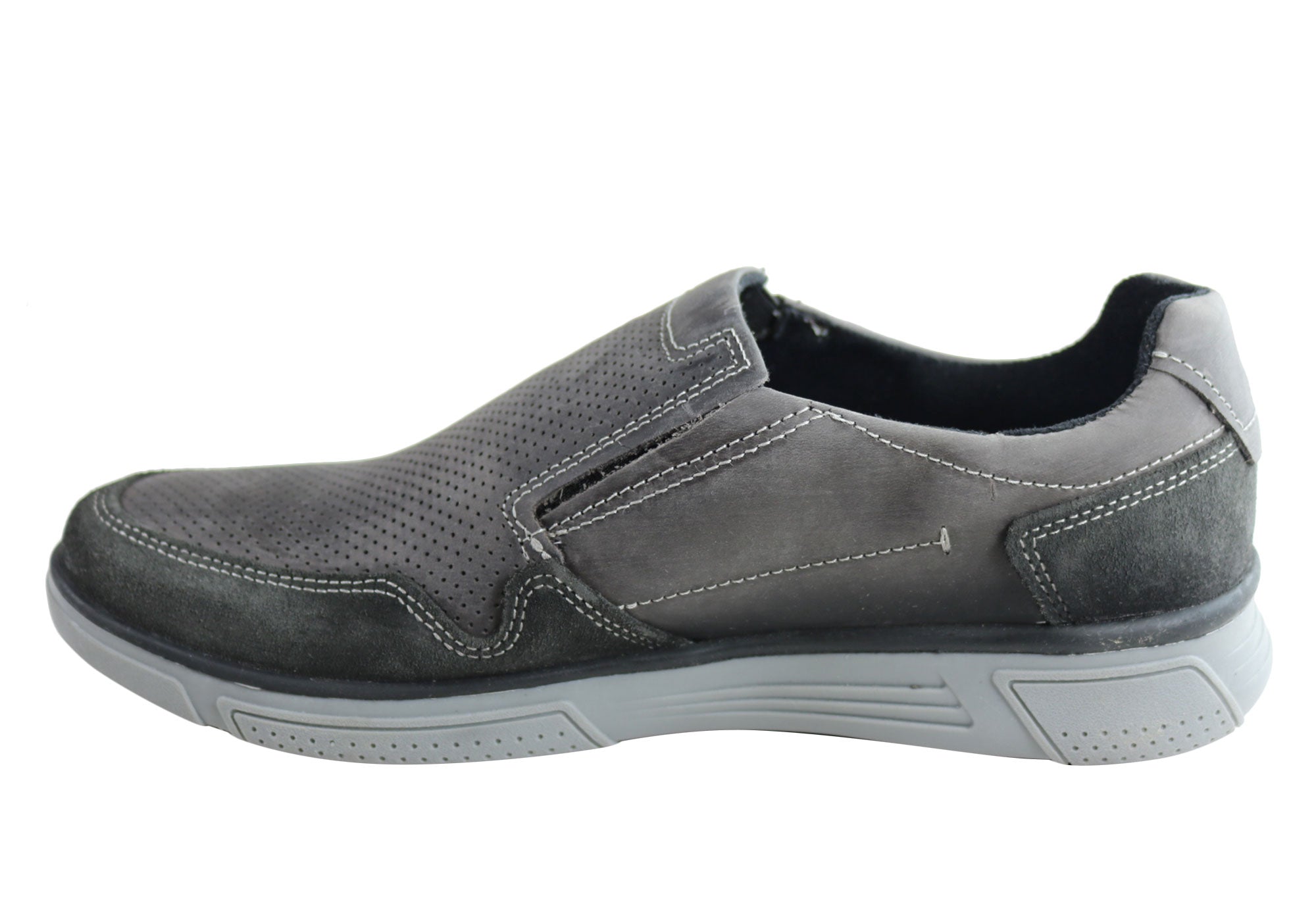 Premium Men's Leather Slip-On Loafers - Comfortable Casual Shoes Handcrafted in Brazil - Perfect for Office, Travel & Everyday Wear