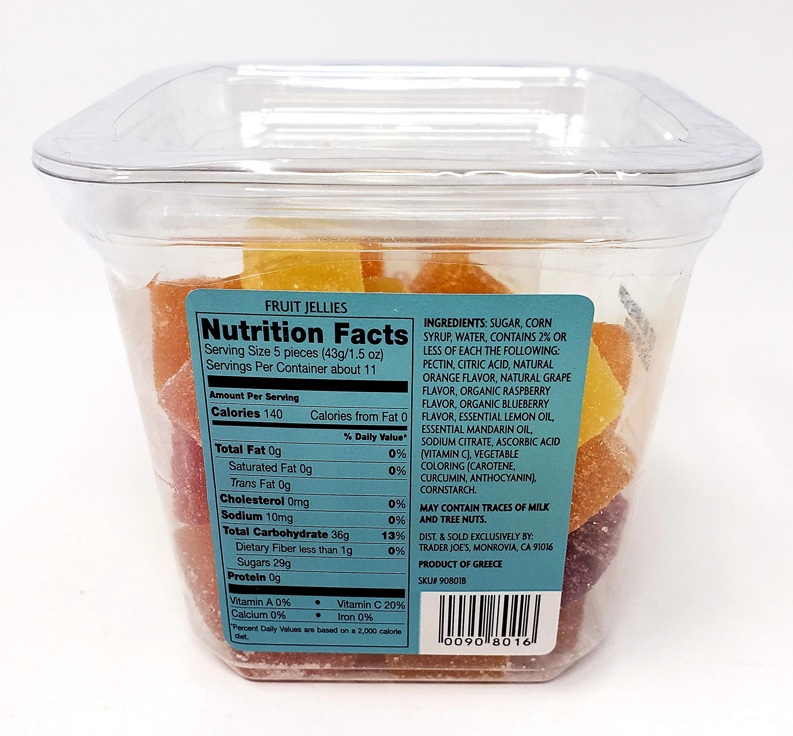 Trader Joe's Gluten-Free Fruit Jellies - 3 Pack (16 oz Each) | Healthy Snacks for Kids, Lunch Box Treats & Party Favors