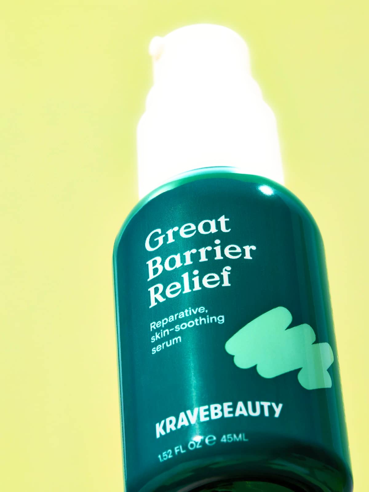 KRAVE Beauty Great Barrier Relief Soothing Serum (40ml) - Korean Skincare for Sensitive Skin, Redness & Hydration - Perfect for Daily Use & Post-Treatment Care