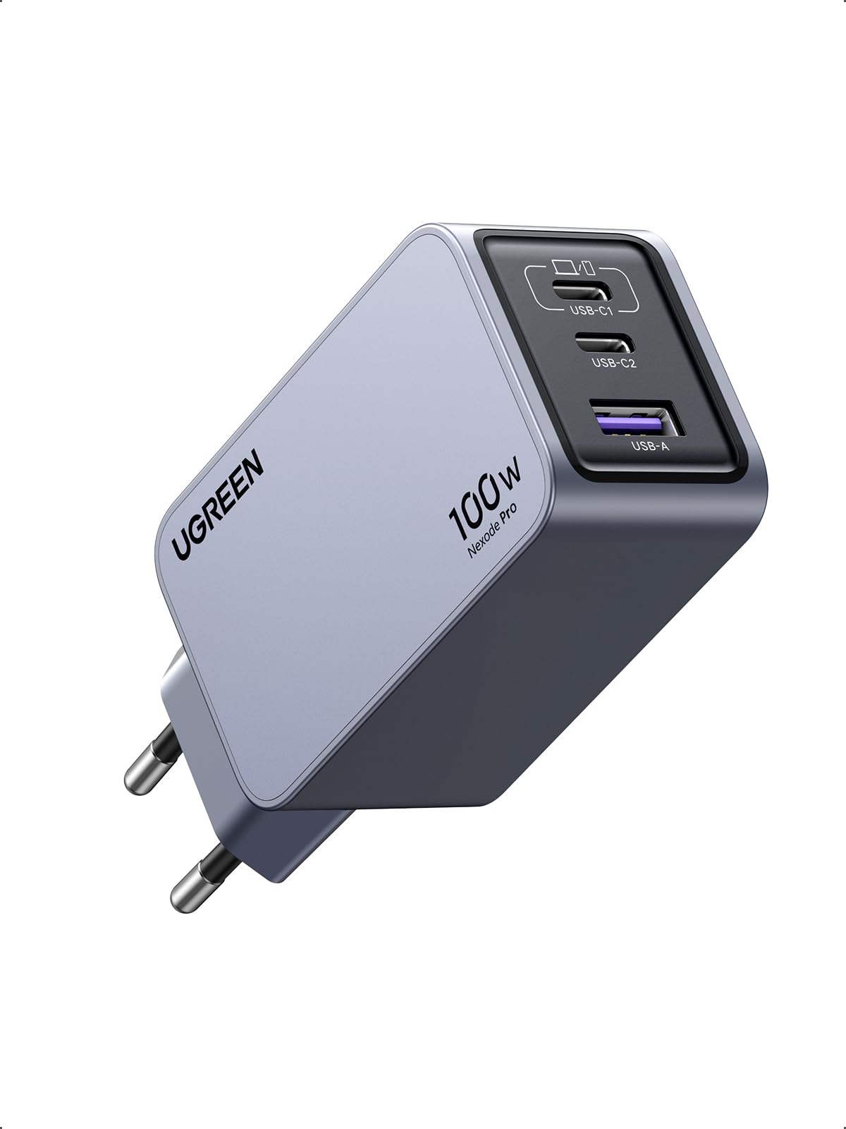 UGREEN Nexode Pro 100W GaN Fast Charger with 3 USB-C Ports - Compatible with iPhone 16/15/14/13/12 Pro Max, Galaxy S24/S23/S22 Ultra, Pixel 9/8/7/6, iPad & MacBook M4/M3/M2/M1 - Perfect for Home, Office & Travel Charging