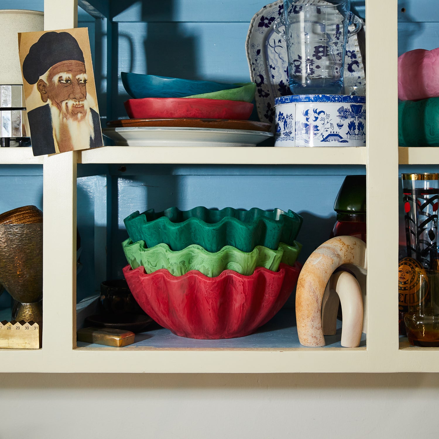 Venus Bowl - Emerald Green Ceramic Serving Bowl for Salads, Pasta & Desserts | Elegant Dining & Entertaining Tableware