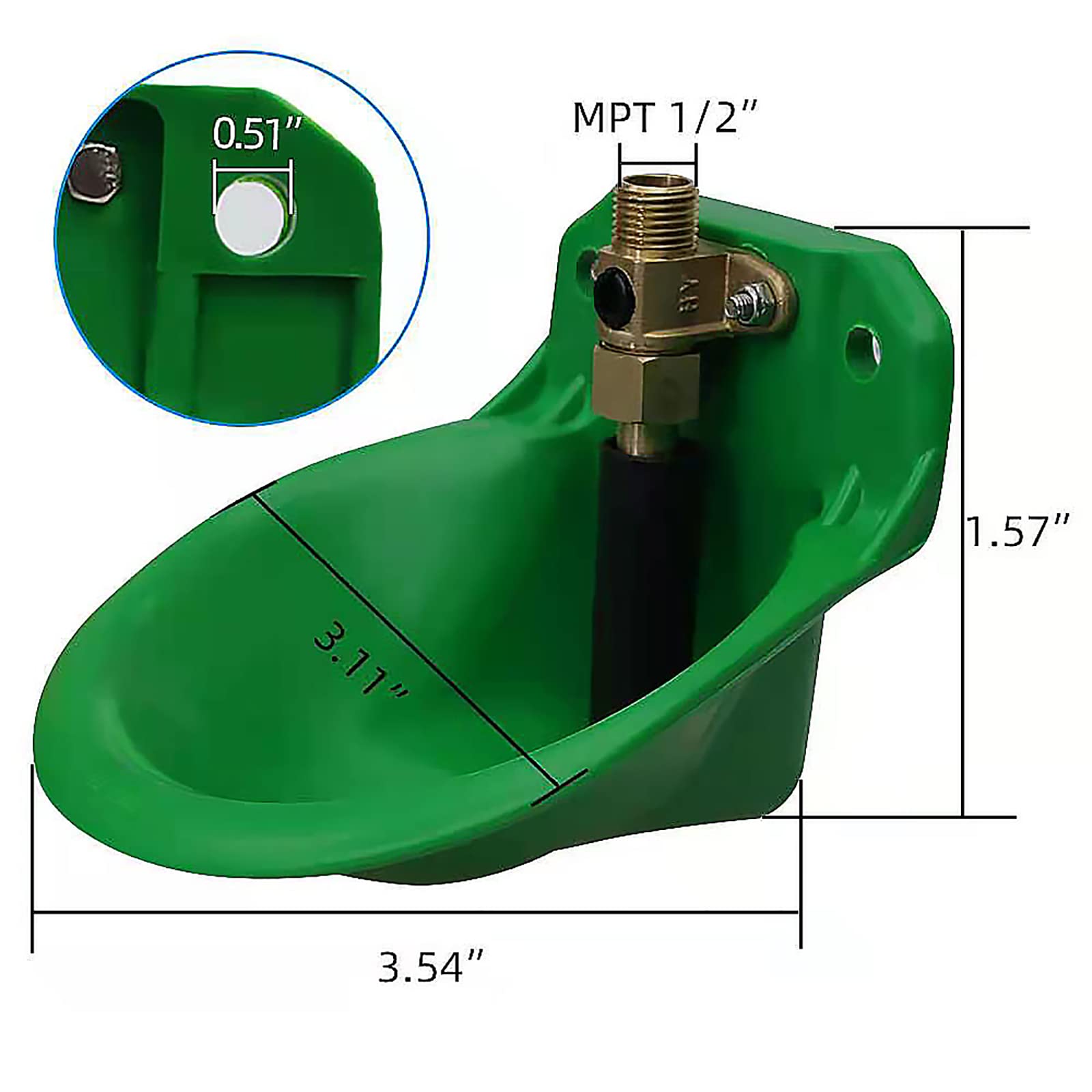 Automatic Sheep Waterer Bowl for Goats & Livestock - Durable Plastic Drinking Trough with Auto-Fill - Perfect for Farm, Ranch, and Pasture Use
