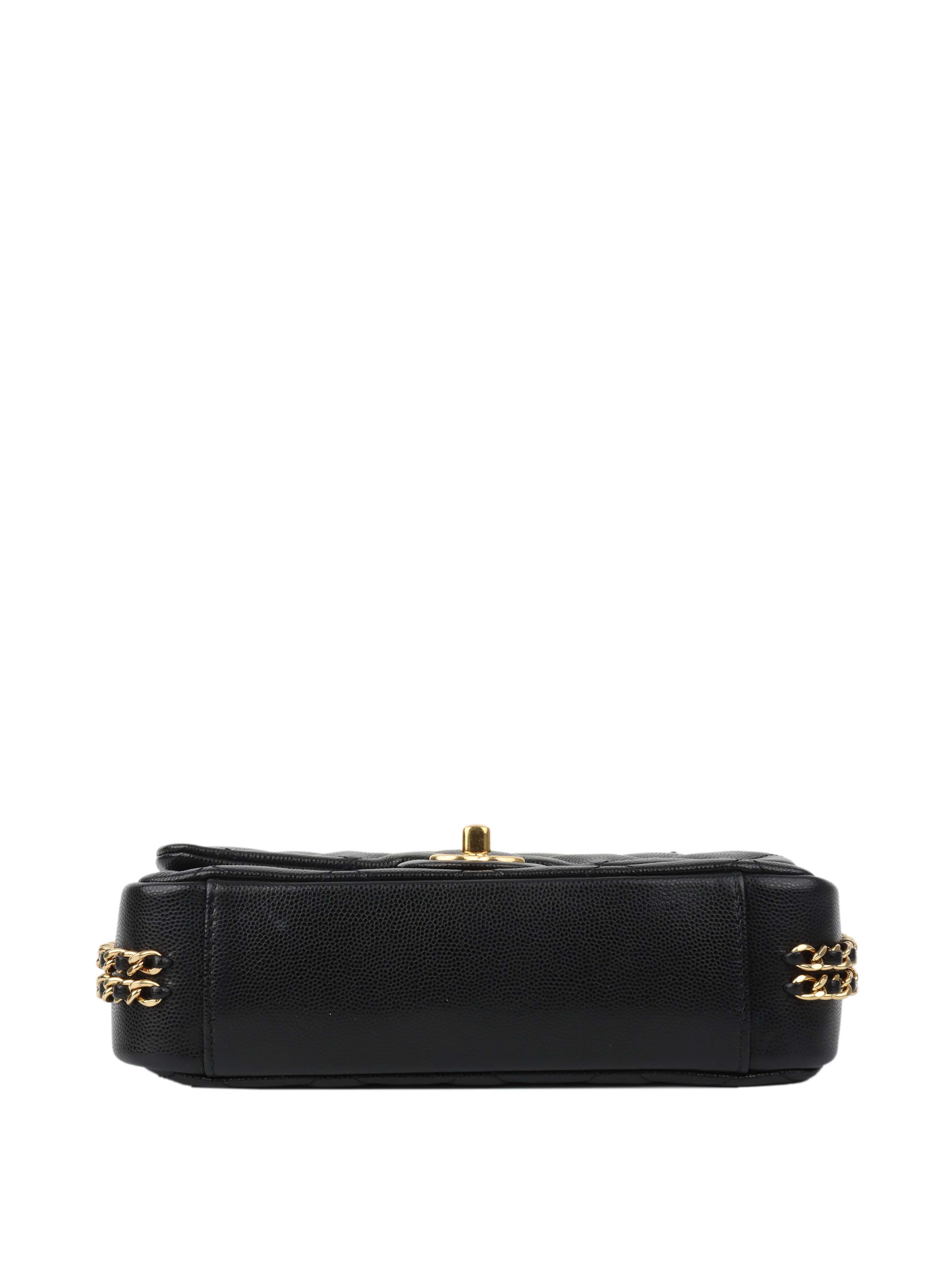 Chanel Caviar Leather Classic Flap Bag with CC Chain - Luxury Designer Handbag for Women, Perfect for Parties, Work & Everyday Use