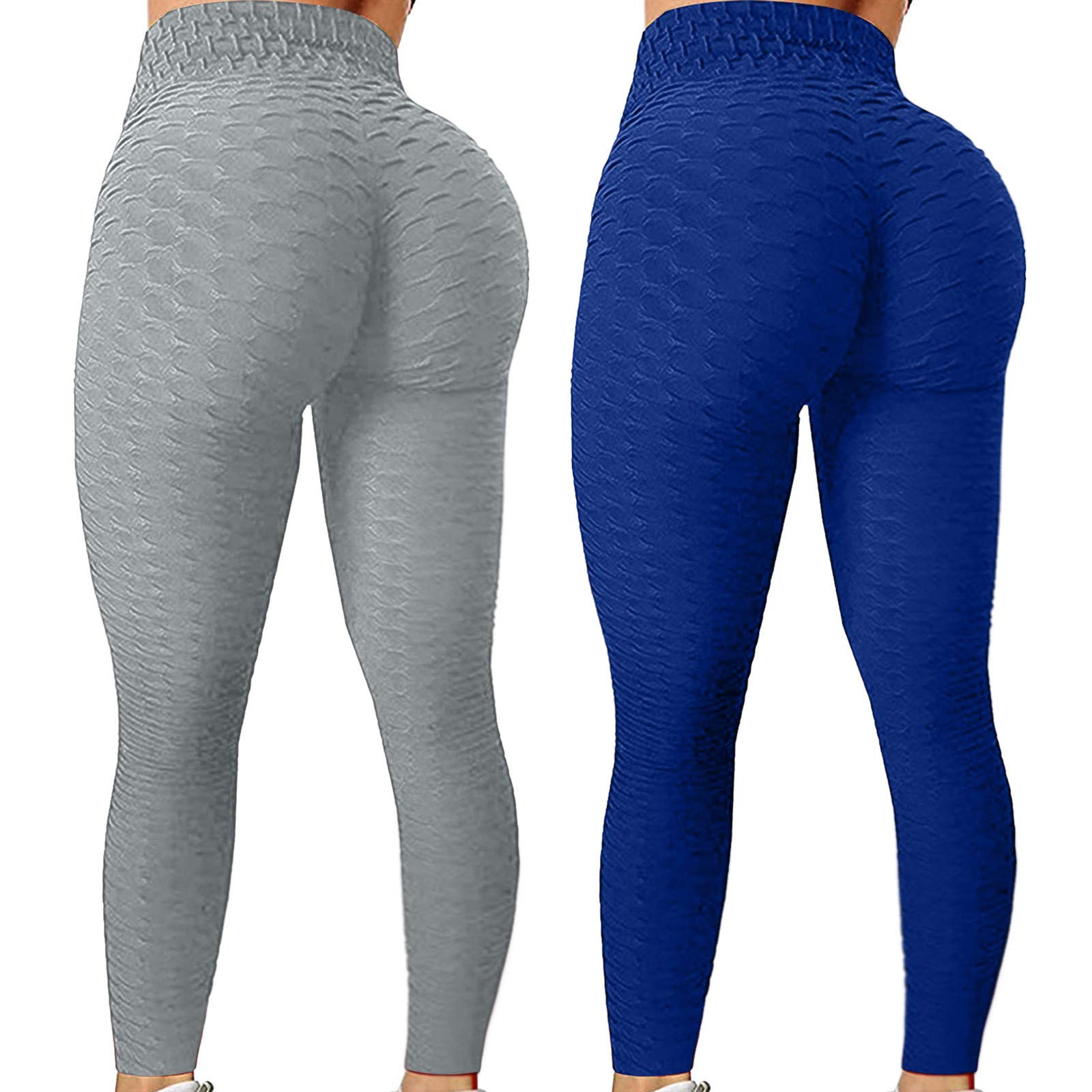 Eoailr 2-Pack High Waist Yoga Pants for Women - Butt Lifting Tummy Control Workout Leggings | Running, Gym, Yoga & Lounge Wear