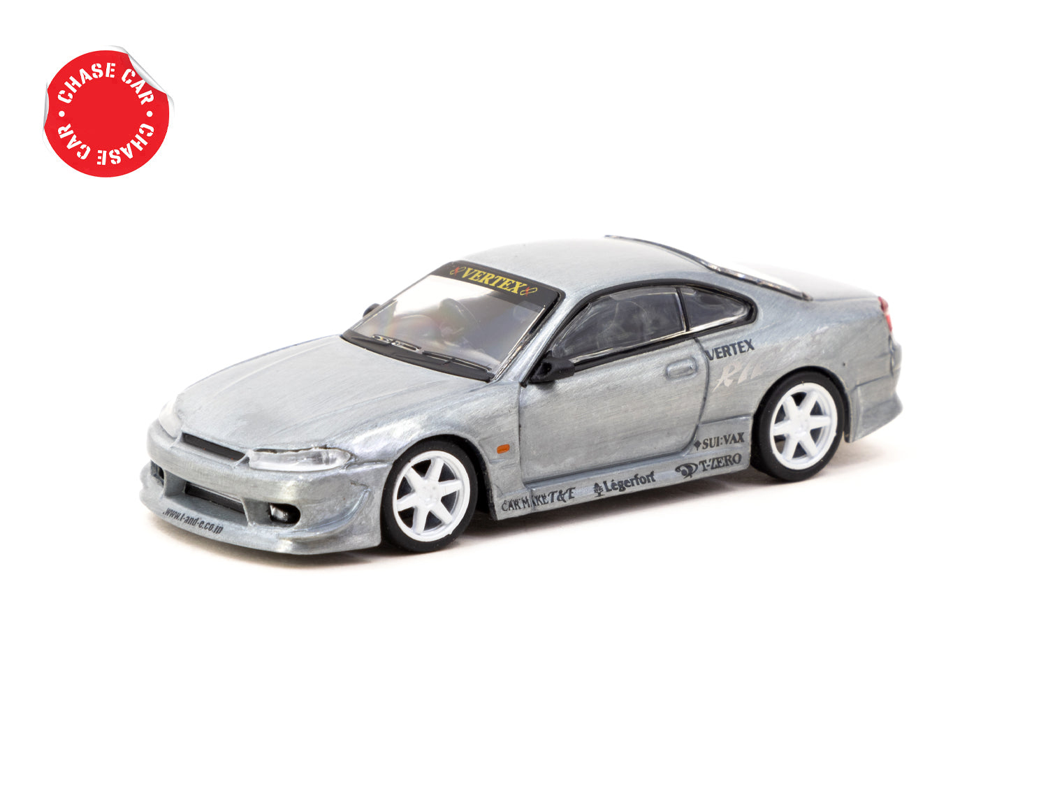 Tarmac Works 1/64 Scale Nissan Silvia S15 White Metallic Diecast Model Car - Lamley Special Edition - Collectible Toy for Car Enthusiasts & Display - Perfect for Gifts, Home Decor, and Model Car Collections