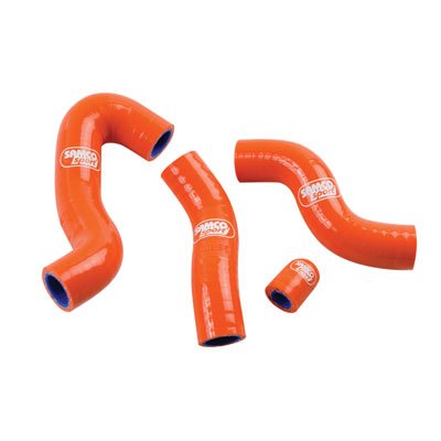 High-Performance Radiator Hose Kit with Thermostat Bypass - Orange - Compatible with KTM 500 XC-W (2012-2016) - Durable Cooling System Upgrade for Off-Road & Enduro Motorcycles