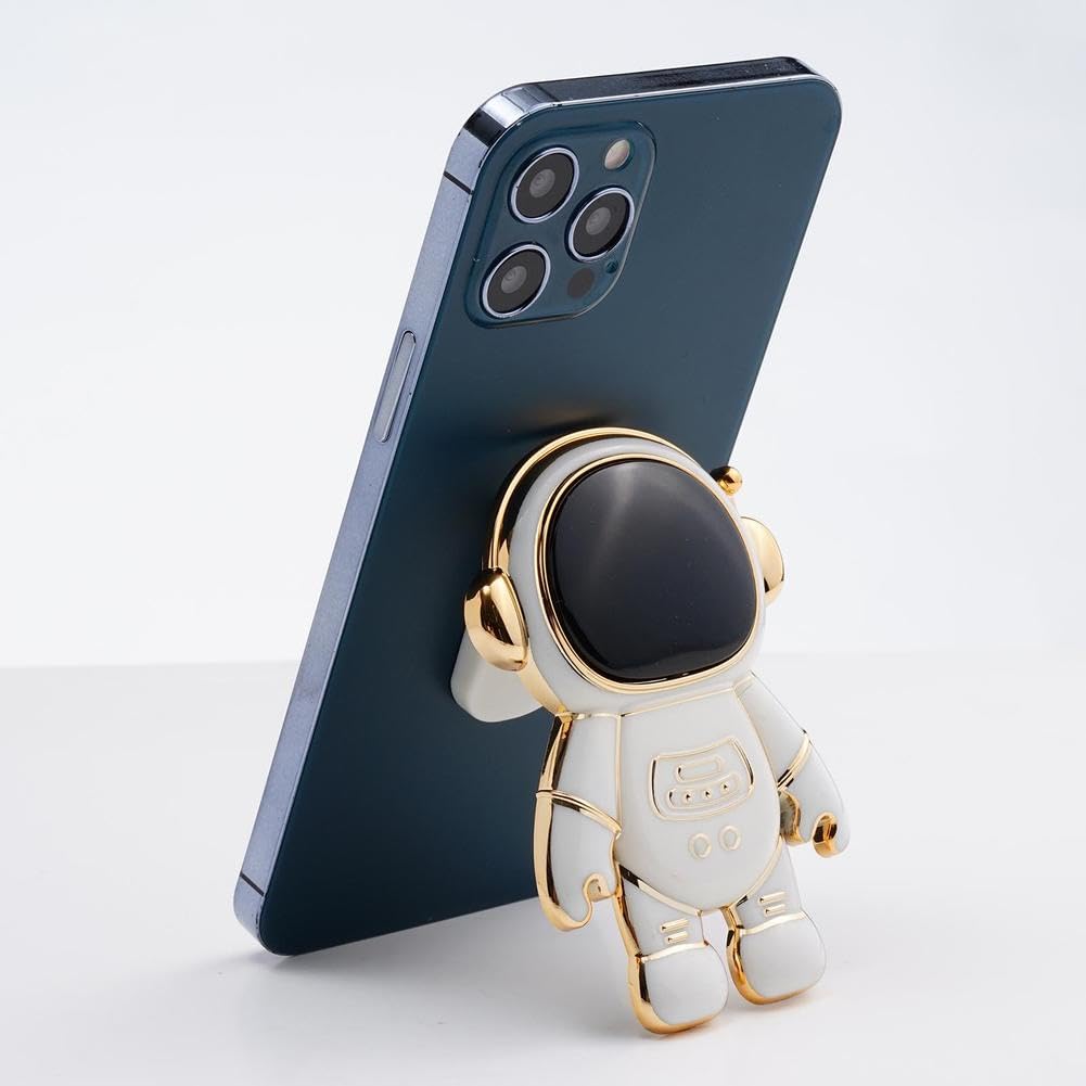 Adjustable Astronaut Phone Stand Holder - Hidden Kickstand for Desk, Tablet & Cell Phone | Cute Gift for Women & Girls | Perfect for Office, Home & Travel Use