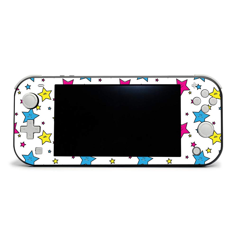 MightySkins Vinyl Decal Wrap Cover for Nintendo Switch Lite - Smiley Stars Design | Protective & Durable Skin | Easy to Apply & Remove | Made in USA | Perfect for Gaming, Travel & Personalization