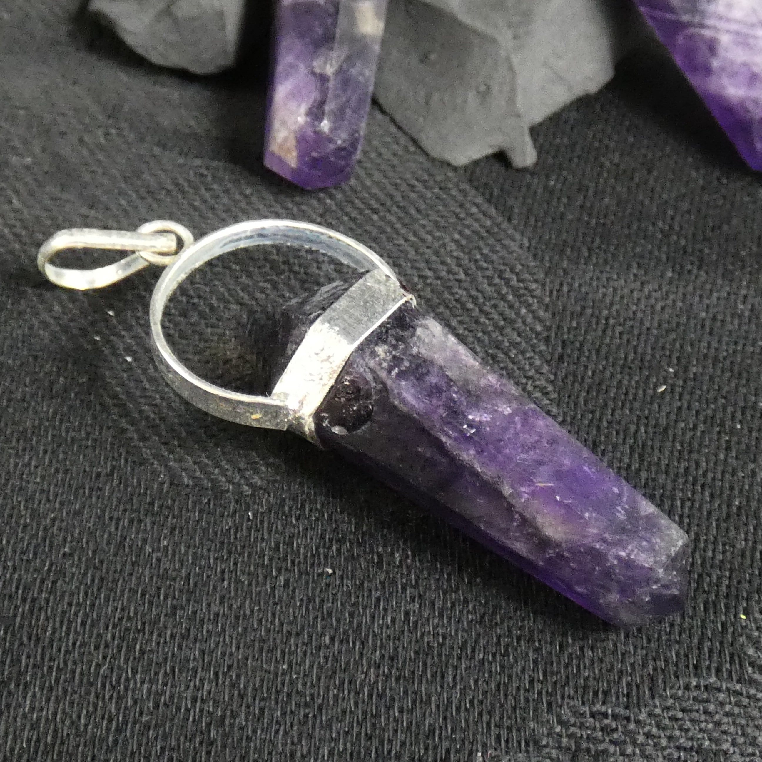 Natural Amethyst Double Terminated Point Pendant Necklace - Healing Crystal Jewelry for Meditation, Energy Balancing & Spiritual Gifts