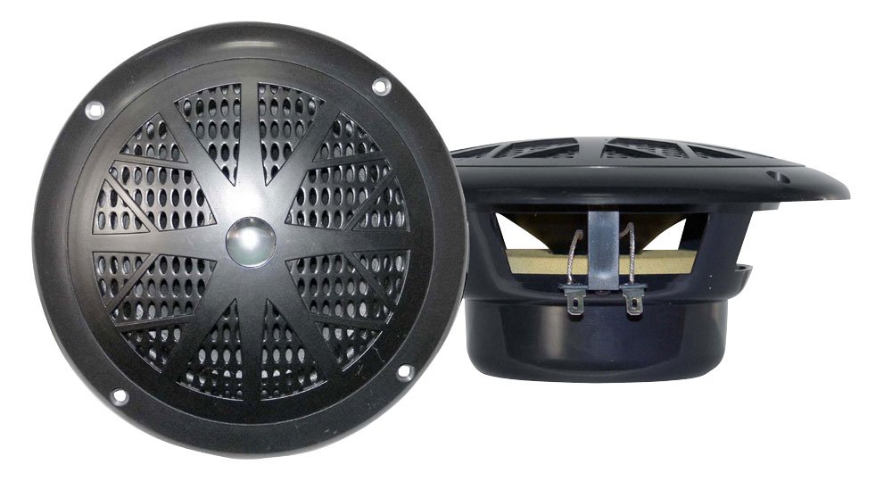 Pyle PLMR41B 2-Pack Waterproof Bluetooth Speakers - Portable Wireless Outdoor Speakers for Pool, Beach, Party & Travel - High Bass, 30ft Range, Built-in Mic, IPX5 Rating