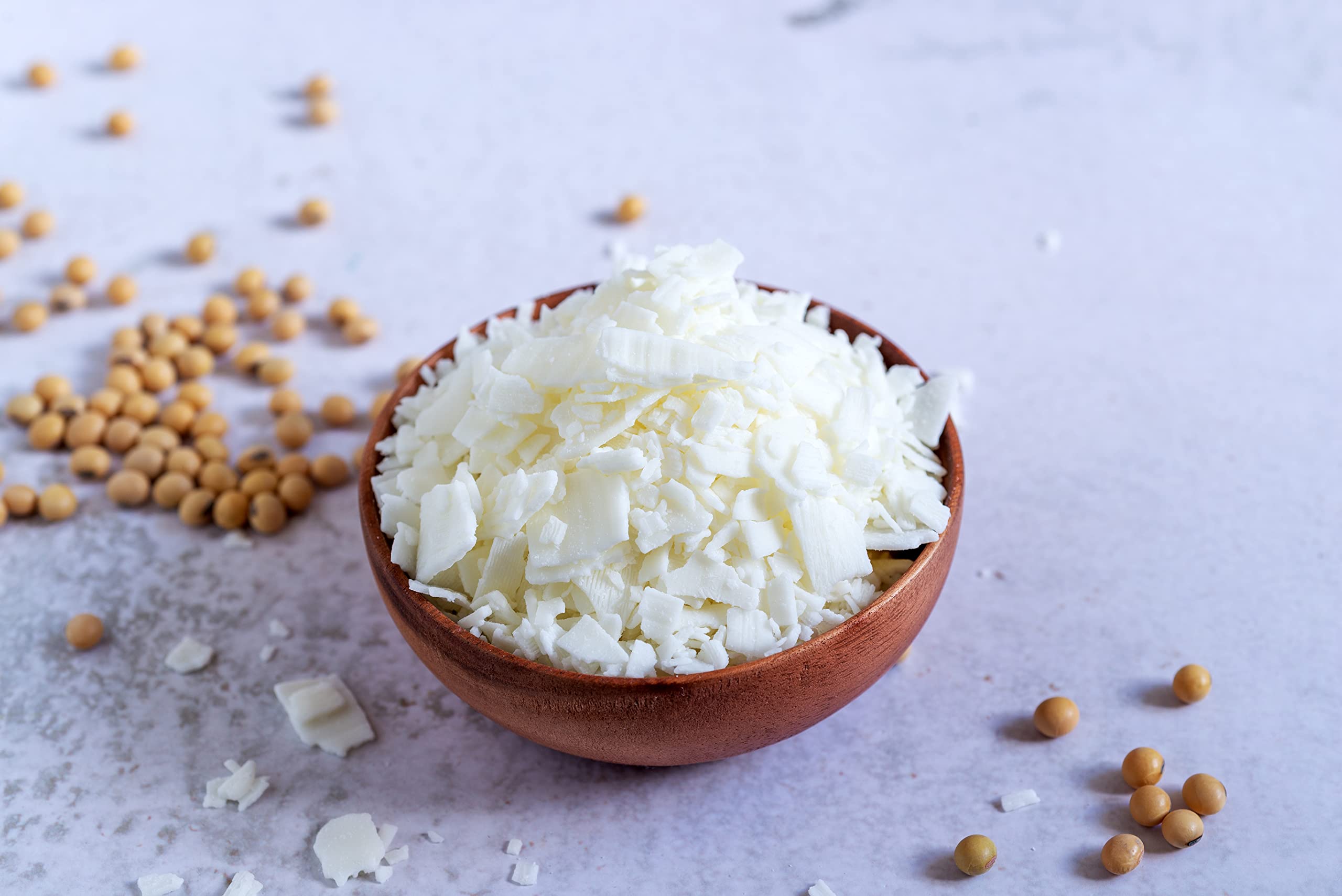 Premium 5 lb Carmel Soy Wax Flakes for Candle Making - Natural, Clean Burning Candle Supplies for Home, Gifts & Aromatherapy