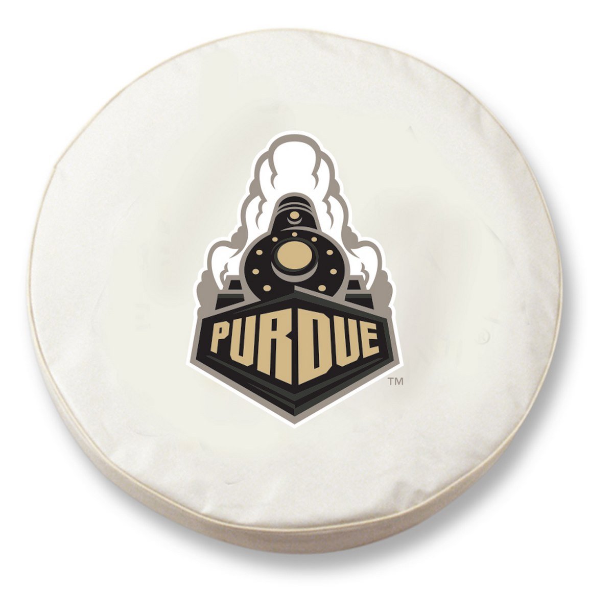 Holland Bar Stool Co. Purdue Boilermakers White Vinyl Spare Tire Cover - Waterproof Car Wheel Protector for Trucks, SUVs & RVs - Perfect for Tailgating, Camping & Road Trips