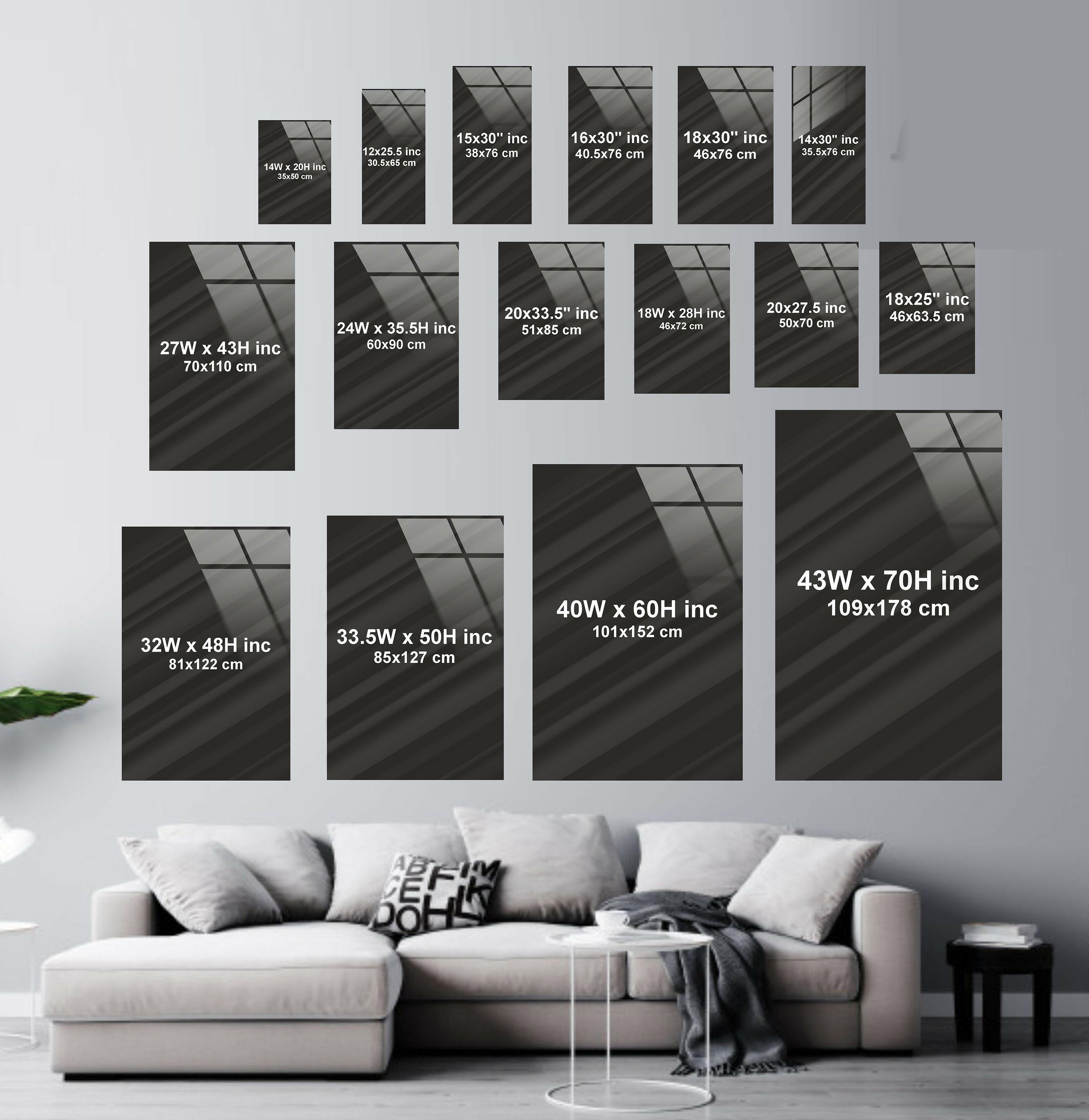 Abstract Glass Wall Art in Black, White & Gold - Modern Home Decor for Living Room, Bedroom & Office