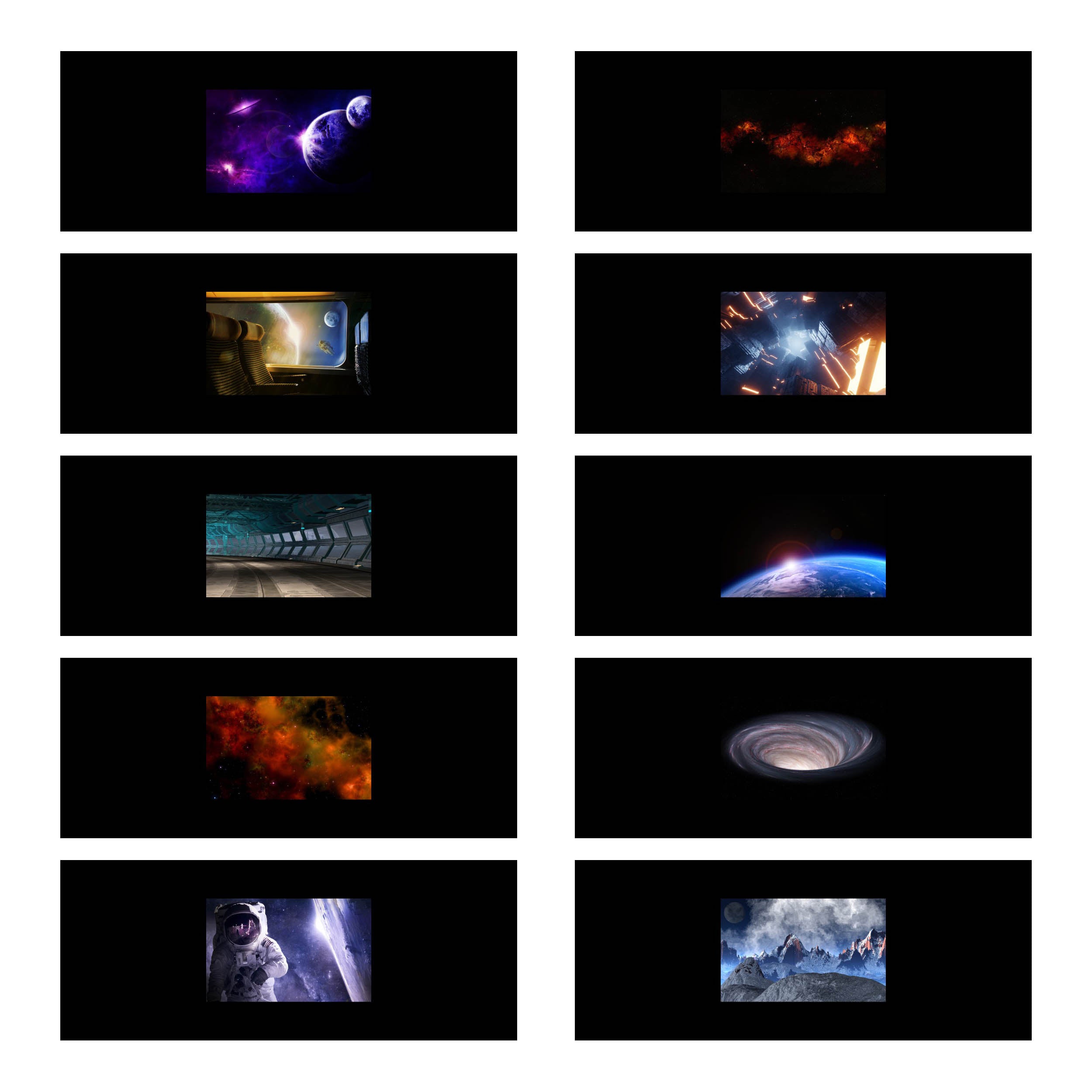GODOX AK S06 Sci-Fi Themed Transparency Slide Set for AK R21 Projector - Perfect for Home Theater, Classroom Presentations & DIY Projection Art
