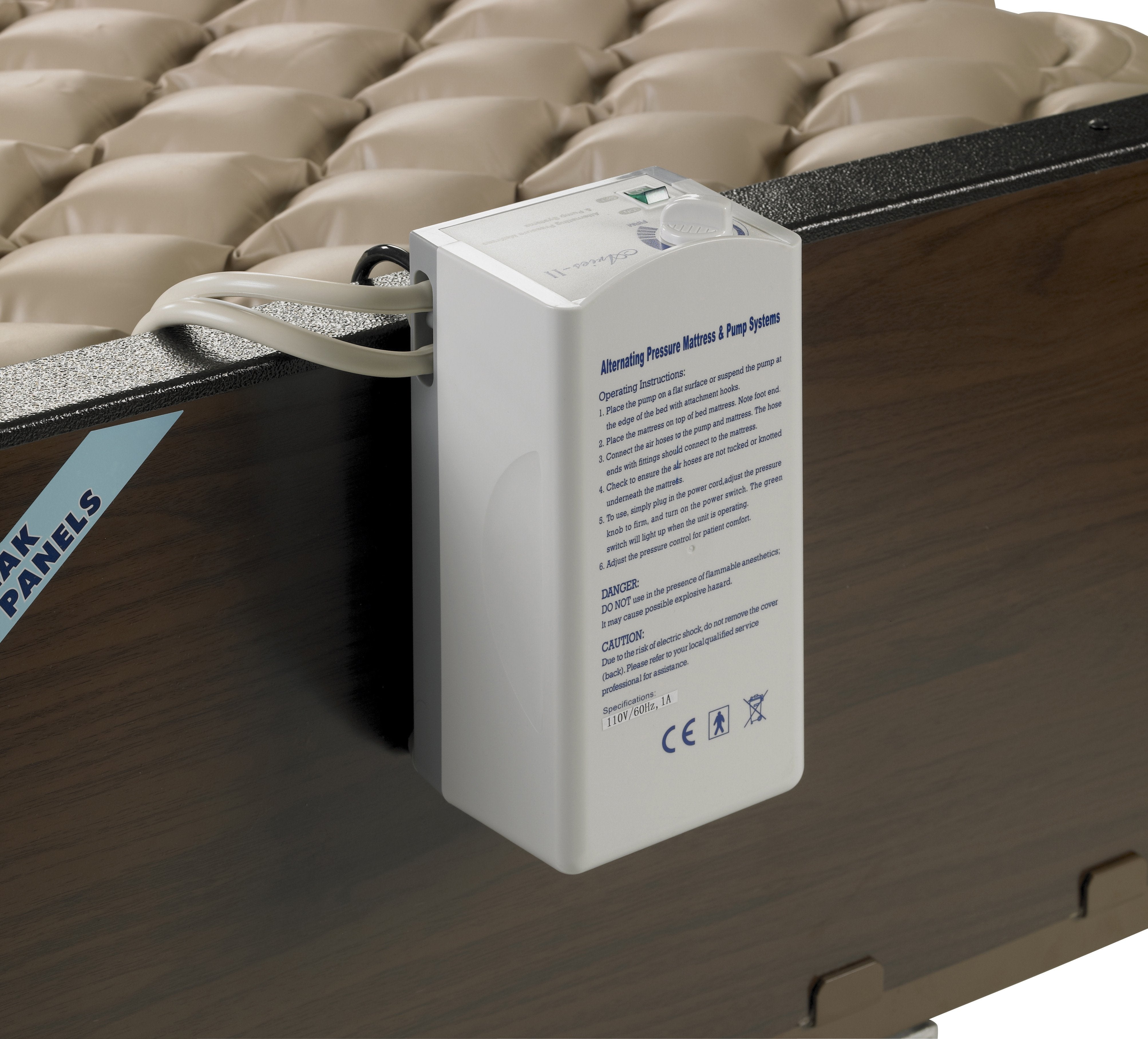 Med Aire Alternating Pressure Pump & Pad System for Bed Sores - Relief & Prevention for Home & Hospital Use