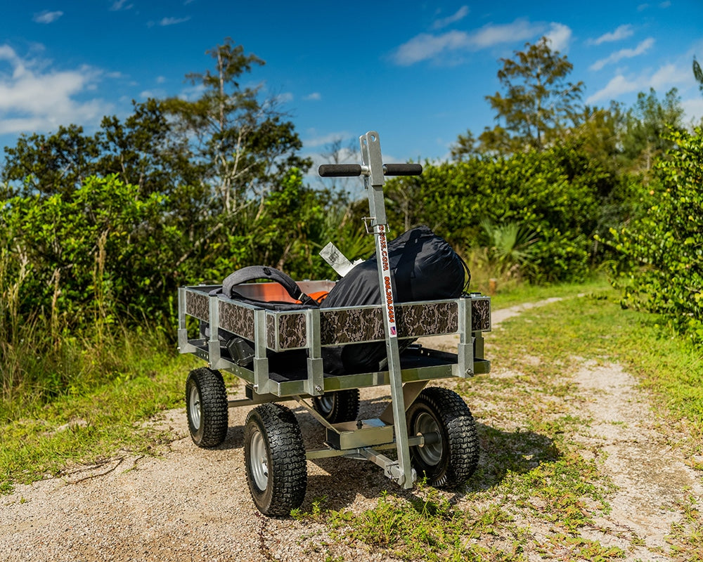 Alumacart CC222 Country Kahuna Junior All-Terrain Wagon - Mossy Oak Camo | Heavy-Duty Kids Wagon for Outdoor Adventures, Beach, Camping & Tailgating