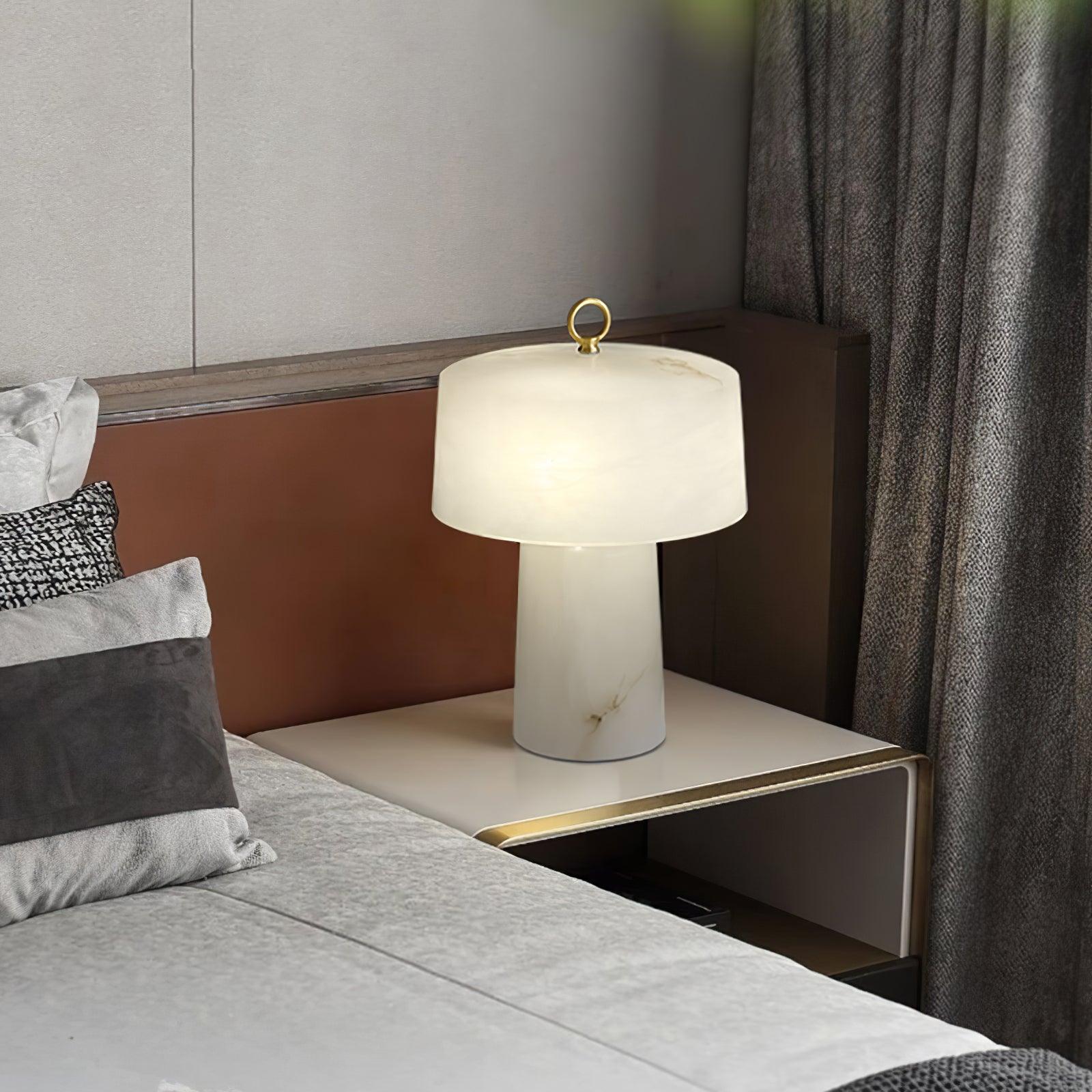 Aogashima Modern LED Table Lamp - Adjustable Brightness, USB Charging Port, Night Light for Bedroom, Living Room, Office - Perfect for Reading, Working & Relaxing