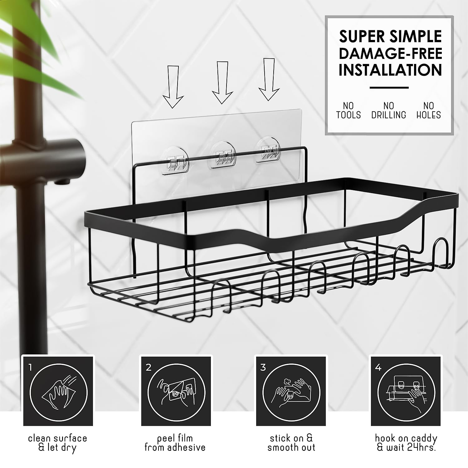 27-Piece Bathroom Accessories Set with Shower Caddy, Grey Bath Rugs, Shower Curtain, Toilet Brush, Trash Can, Soap Dispenser & Toothbrush Holder - Complete Bathroom Organization for Home, Apartment, Hotel & Dorm