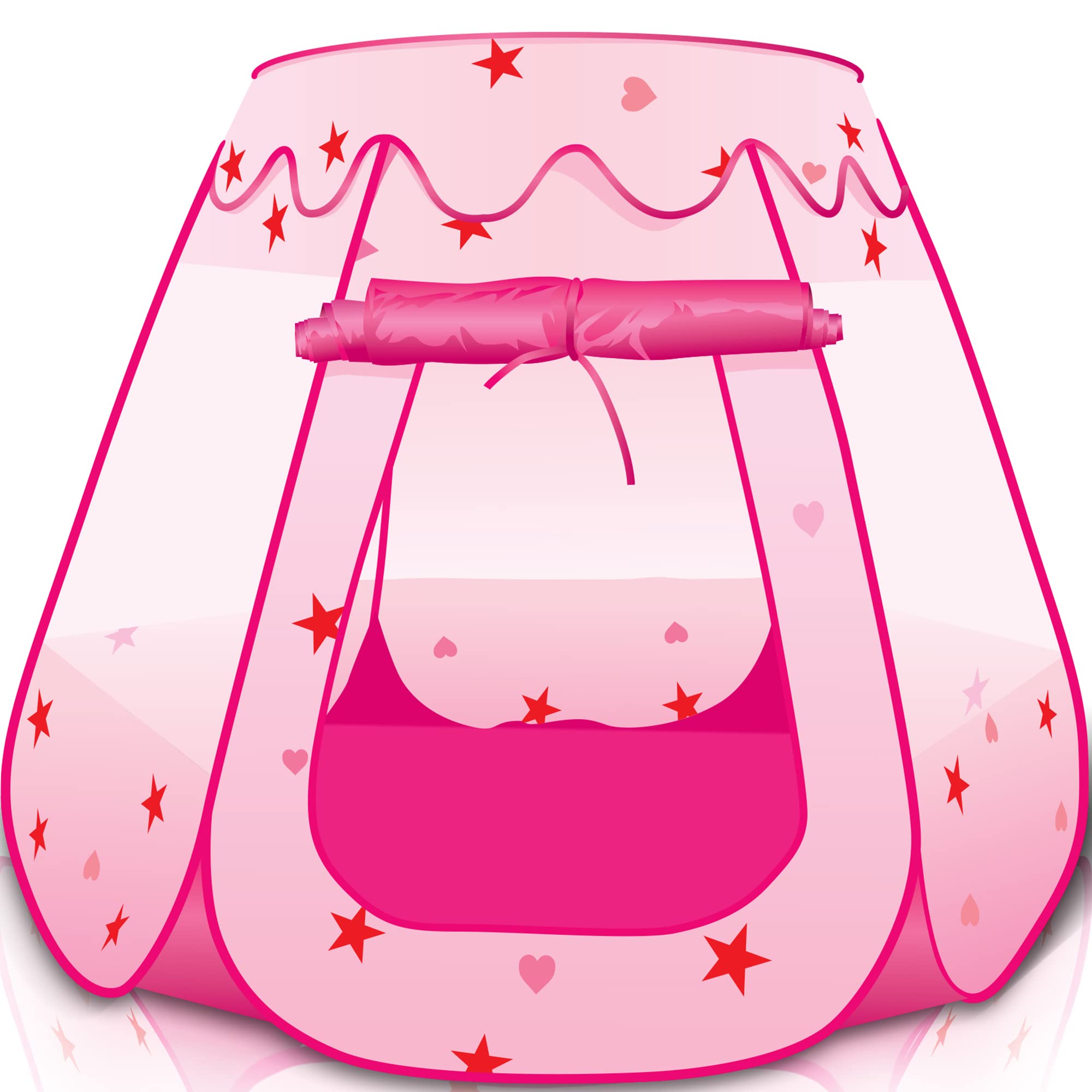 **ArtCreativity Princess Pop Up Play Tent for Kids - Foldable Indoor & Outdoor Playhouse with Carry Bag, Ball Pit Toys for Toddlers Ages 3-4 - Perfect for Birthday Gifts, Pretend Play & Backyard Fun**