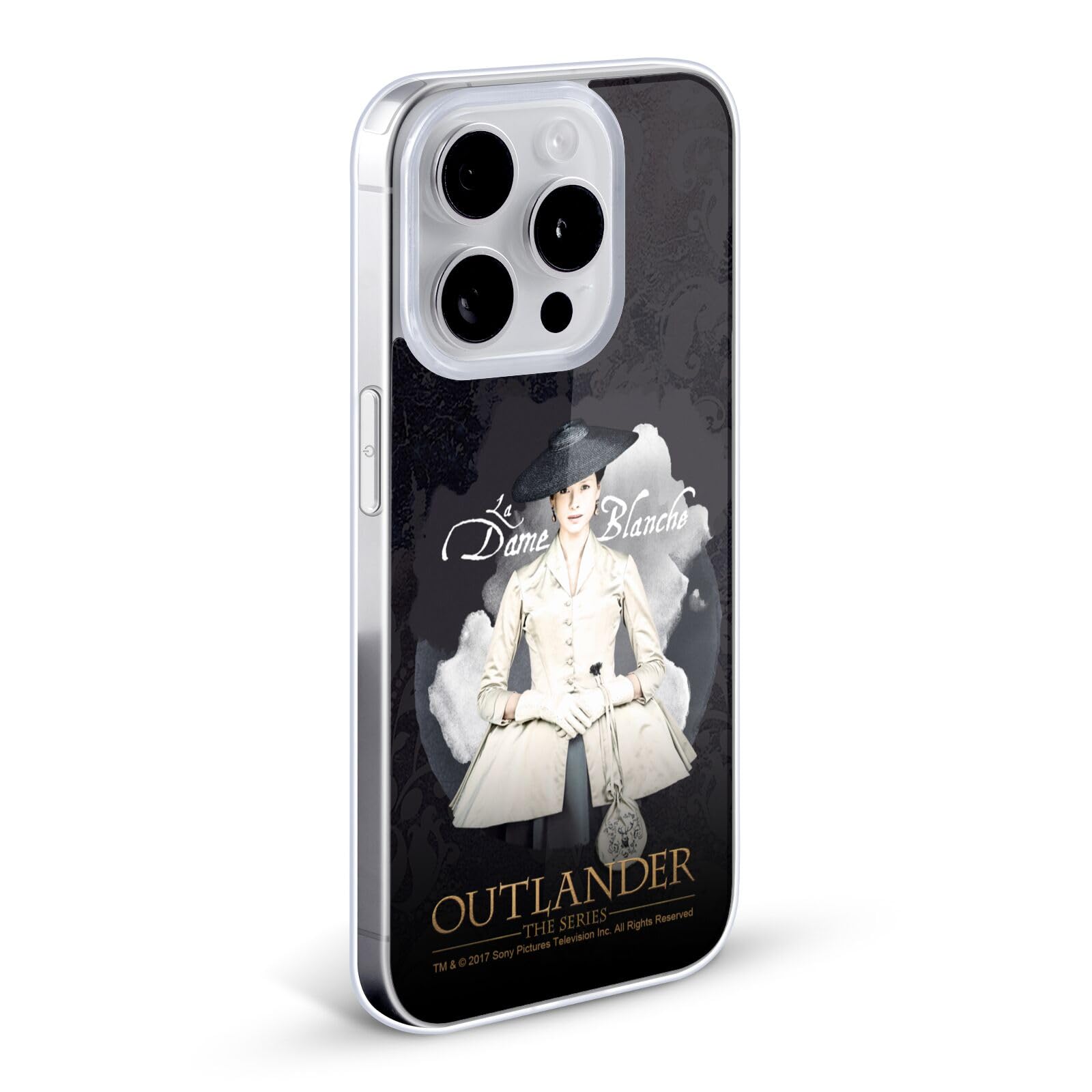 Officially Licensed Outlander La Dame Blanche Portraits Soft Gel Case for Apple iPhone 11 Pro Max - Durable Protective Phone Cover with Unique TV Show Design - Perfect for Fans, Daily Use & Gift Giving