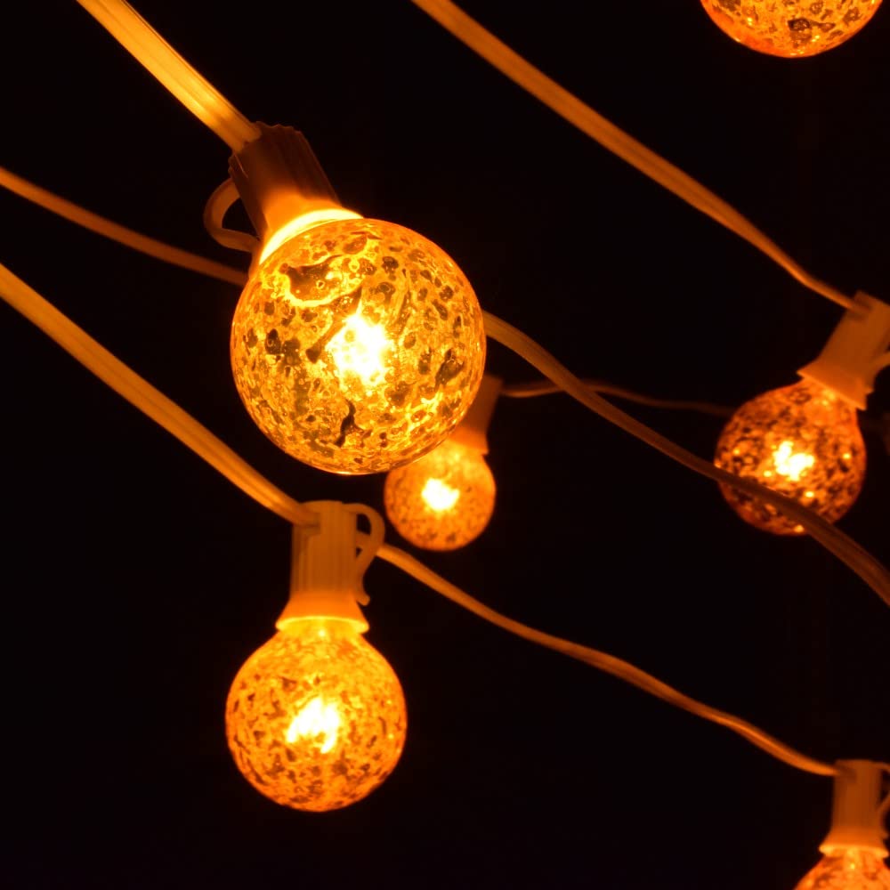 Hometown Evolution 25ft Outdoor Patio String Lights - G40 Gold 1.6