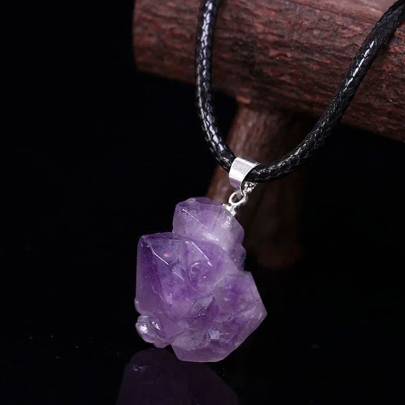 Firestone Pendant Necklace - Genuine Natural Stone Jewelry for Women | Perfect for Everyday Wear, Gifts & Special Occasions