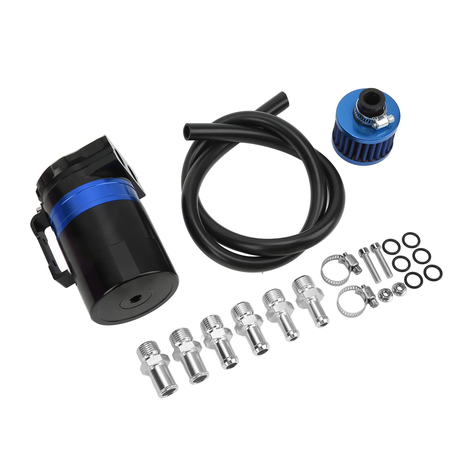 High Performance Oil Catch Can - Dual Chamber Baffled Reservoir with Aluminum Alloy Construction for Cars & Trucks | Reduces Engine Sludge & Improves Performance | Ideal for Racing, Off-Road & Daily Driving