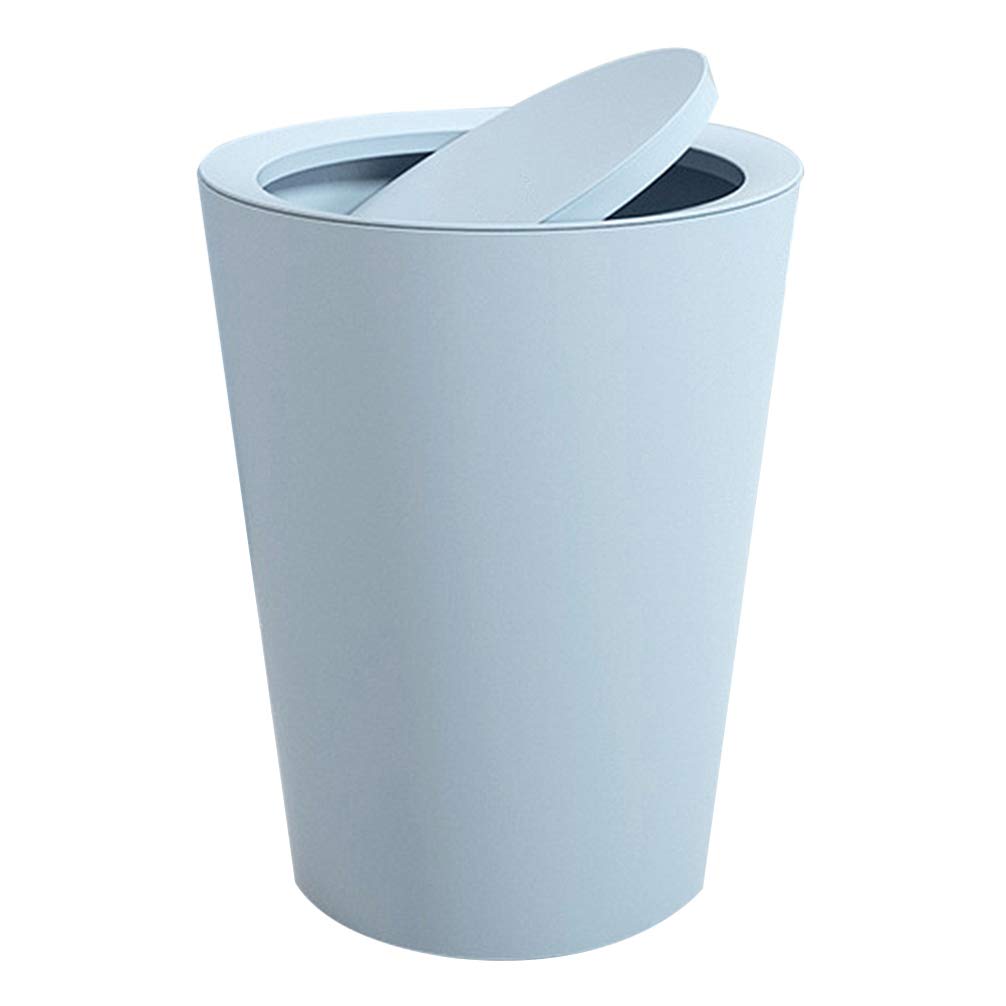 Cute Desktop Trash Can with Shake Cover - for Office, Kitchen & Coffee Table