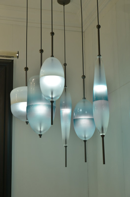 Nautica Glass Pendant Light Fixture - Modern Hanging Chandelier for Kitchen Island, Dining Room & Bedroom Lighting Decor