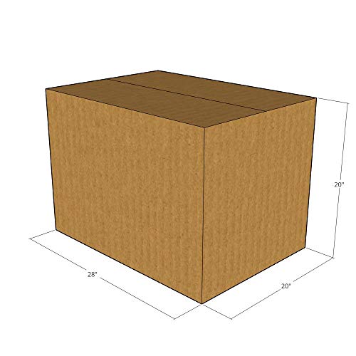 10-28x20x20 Corrugated Moving Boxes - Heavy Duty Shipping Boxes for Home Moving, Storage & Packing Supplies | Perfect for Moving Houses, Office Relocation & Ecommerce Shipping