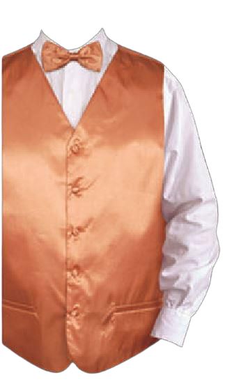 DANIEL ELLISSA Women's Solid Vest Set VS801 in Rust Color - Stylish Layering for Office, Casual Outfits & Fall Fashion